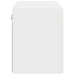 vidaXL Meuble TV mural Blanc 59 5 x 31 x 40 cm Bois d'ingénierie