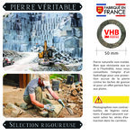 Numéro 8 - Numéro adhésif pour boîtes aux lettres- Pierre véritable 50 mm ORIGINES