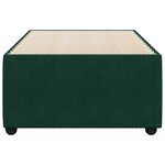 vidaXL Cadre de lit sans matelas vert foncé 80x200 cm velours