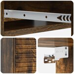vidaXL Table d'appoint murale 59 x 34 5 x 17 cm Bois d'ingénierie