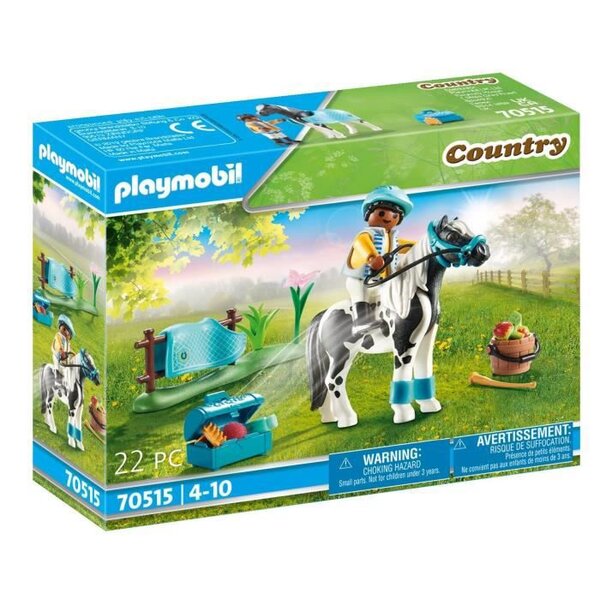 Playmobil - 70515 - cavalier  et poney lewitzer