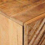 vidaXL Table de chevet Marron 50 x 33 x 60 cm Bois de mangue massif