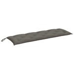 vidaXL Coussin de banc de jardin gris foncé mélangé 150x50x7 cm tissu