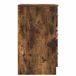 vidaXL Cabinet de chevet Chêne fumé 38 x 38 x 66 cm Bois d'ingénierie