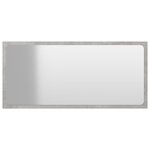 vidaXL Miroir de salle de bain Gris béton 80x1 5x37 cm Aggloméré