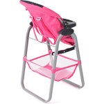 Bayer Chic 2000 655-84 - Chaise haute pour poupées Rose à pois