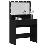 vidaXL Table de Toilette avec tiroir Chêne noir 80 x 41 x 134 5 cm