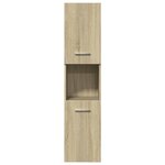 vidaXL Ensemble de meubles de salle de bain 3 Pièces chêne sonoma