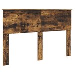 vidaXL Cadre de lit Chêne fumé 140 x 190 cm Bois d'ingénierie