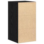 vidaXL Commode Chêne noir 40 x 41 x 76 cm Bois d'ingénierie