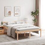 vidaXL Lit pour personne âgée 120x190 cm petit double bois massif pin