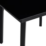 vidaXL Ensemble à manger jardin coussins 5Pièces marron poly rotin verre