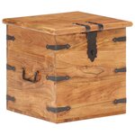 vidaXL Coffre 40x40x40 cm Bois d'acacia solide
