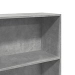 vidaXL Bibliothèque gris béton 60x30x189 cm bois d'ingénierie