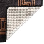 vidaXL Tapis lavable antidérapant 120x180 cm noir et doré
