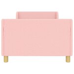 vidaXL Cadre de lit pour enfants avec tête de lit Rose 90 x 190 cm