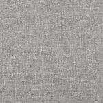 vidaXL Tête de lit avec oreilles Gris clair 203x23x118/128 cm Velours