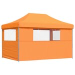 vidaXL Tente de fête 279 x 410 x 315 cm Orange Tissu Oxford