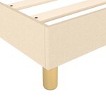 vidaXL Cadre de lit Crème 80x200 cm Tissu