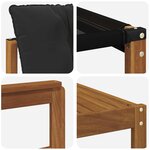 vidaXL Ensemble de canapés d'extérieur 8 pc Naturel et Noir