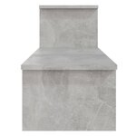 vidaXL Meuble TV Gris béton 180x30x43 cm Bois d'ingénierie