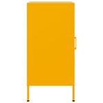 vidaXL Buffet jaune moutarde 36x39x79 cm acier