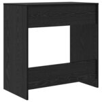 vidaXL Bureau Chêne noir 77 5 x 43 x 79 cm Bois d'ingénierie