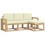 vidaXL Ensemble de canapés d'extérieur 4 pc