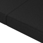 vidaXL Canapé-lit pliable 140 x 67 x 45 cm Noir
