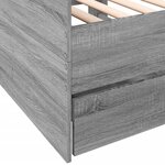 vidaXL Lit de jour et tiroirs sonoma gris 90x190 cm bois d'ingénierie