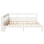 vidaXL Lit bibliothèque sans matelas blanc 180x200 cm bois pin massif