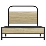 vidaXL Cadre de lit sans matelas 90x200cm chêne sonoma bois ingénierie