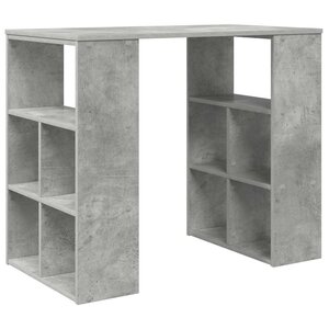 vidaXL Bureau Gris béton 90 x 50 x 75 cm Bois d'ingénierie