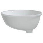 vidaXL Évier de salle de bain blanc 49x40 5x21 cm ovale céramique