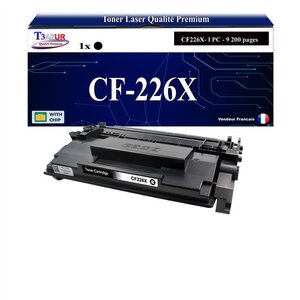 T3AZUR -Toner compatible avec HP CF226X (26X) pour HP LaserJet Pro M402 M402d M402dn M402dne M402dw M402m M402n M426dw M426fdn M426fdw M426m