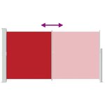 vidaXL Auvent latéral de patio 160x300 cm Rouge