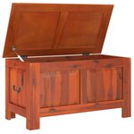 vidaXL Coffre de rangement avec couvercle marron bois massif d'acacia