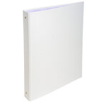 Classeur rembordé polypropylène 4 anneaux 30mm Blanc x 20 EXACOMPTA