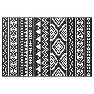 vidaXL Tapis d'extérieur ARAKIL Noir 120x180 cm PP