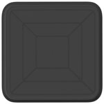 vidaXL Plateau carré à fleurs 24 pc Noir 21 x 21 x 2 cm Plastique