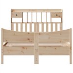 vidaXL Cadre de lit sans matelas 140x200 cm bois massif de pin