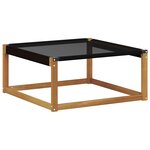 vidaXL Ensemble de canapés d'extérieur 7 pc Naturel et Noir