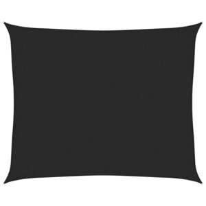 vidaXL Voile d'ombrage 160 g/m² Noir 2 5x3 m PEHD