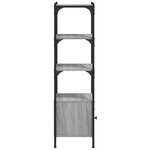 vidaXL Bibliothèque à 3 niveaux sonoma gris 41x30x109 5 cm