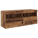 vidaXL Ensemble de meuble TV mural 7 Pièces Bois Ancien Bois d'ingénierie