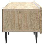 vidaXL Meuble TV Chêne Sonoma 147 x 34 5 x 32 cm Bois d'ingénierie