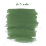 Boîte de 6 cartouches d'encre standard Vert empire HERBIN