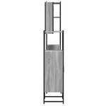 vidaXL Ensemble d'armoires de salle de bain 4 Pièces sonoma gris