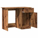 vidaXL Bureau vieux bois 100x50x76 cm bois d'ingénierie