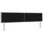 vidaXL Tête de lit avec tête de lit Taupe 200 cm Cuir synthétique